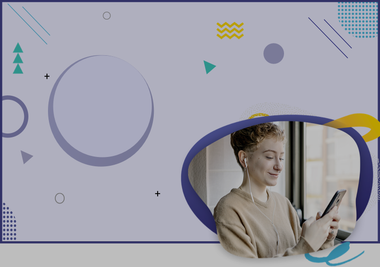 a woman listening songs on mobile