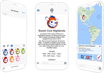 sweet cow app dashboard